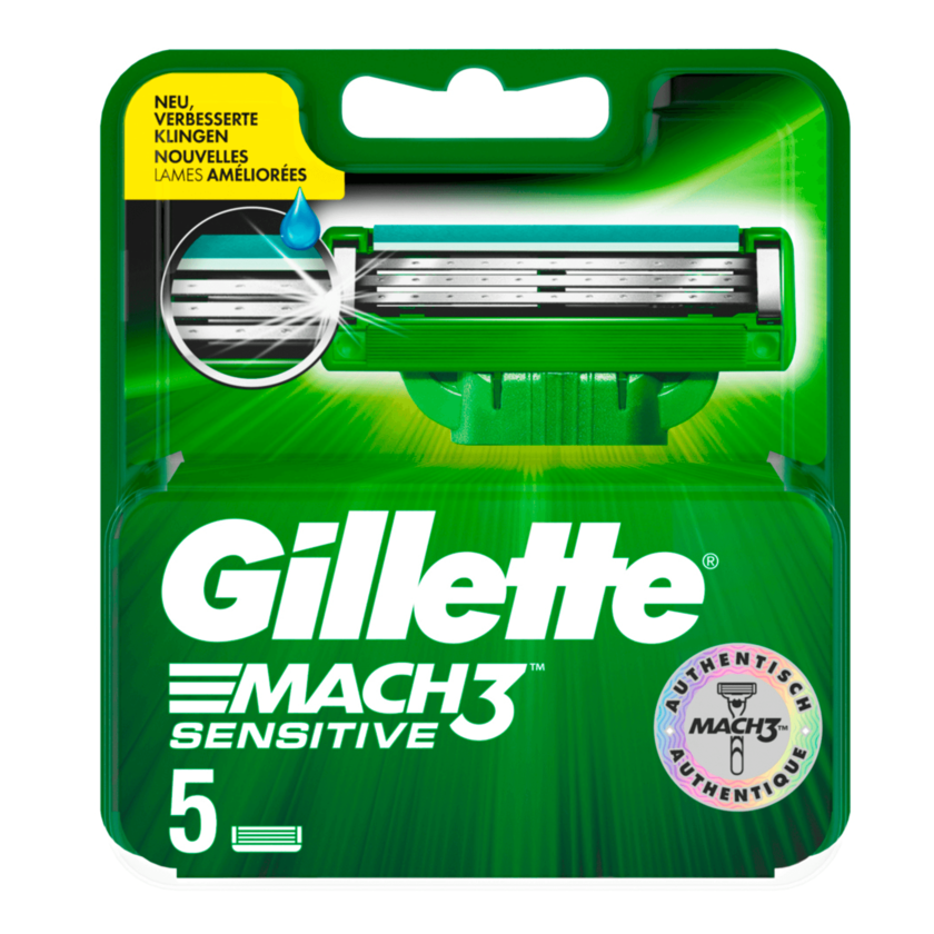Gillette Mach 3 Sensitive Rasierklingen 5st